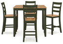 Gesthaven Counter Height Dining Table and 4 Barstools (Set of 5) - Watson's 87 Furniture (Middlefield,OH)
