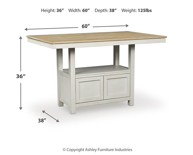 Purlaney Counter Height Dining Table - Watson's 87 Furniture (Middlefield,OH)