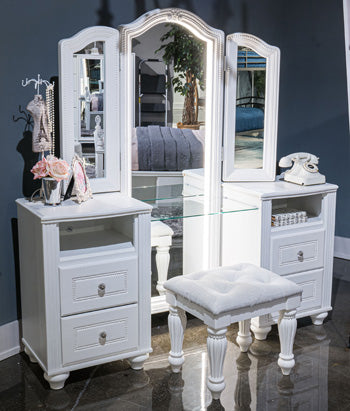 Kozlani Vanity with Mirror - Watson's 87 Furniture (Middlefield,OH)