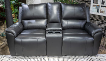 Glossmore Reclining Loveseat with Console - Watson's 87 Furniture (Middlefield,OH)