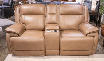 Glencroft Power Reclining Loveseat with Console - Watson's 87 Furniture (Middlefield,OH)