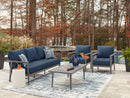 Gali Outdoor Sofa/Chairs/Table Set (Set of 4) - Watson's 87 Furniture (Middlefield,OH)