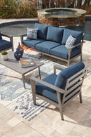 Gali Outdoor Sofa/Chairs/Table Set (Set of 4) - Watson's 87 Furniture (Middlefield,OH)