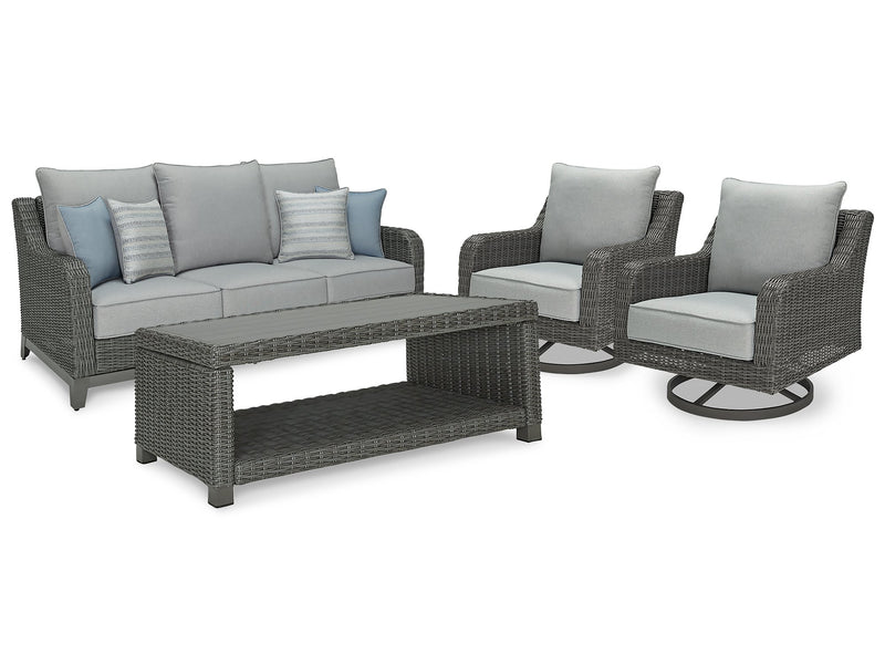 Elite Park Outdoor Sofa, Lounge Chairs and Cocktail Table