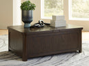 Breckington Coffee Table With Storage - Watson's 87 Furniture (Middlefield,OH)