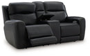 5Z-Comfort Power Reclining Loveseat with Console