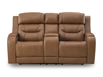 Knightington Power Reclining Loveseat with Audio Seating - Watson's 87 Furniture (Middlefield,OH)