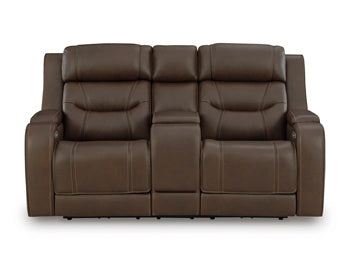 Knightington Power Reclining Loveseat with Audio Seating - Watson's 87 Furniture (Middlefield,OH)