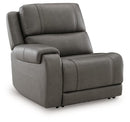 5Z - Pittson Power Reclining Sectional Loveseat with Console