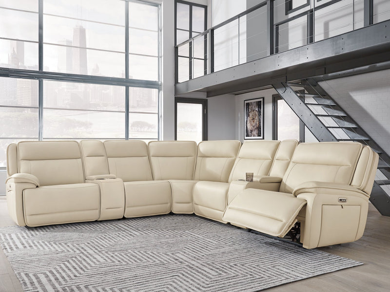 Double Deal Reclining Sectional with 2 Consoles - Watson's 87 Furniture (Middlefield,OH)