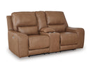 DeepWakes Power Reclining Loveseat with Console - Watson's 87 Furniture (Middlefield,OH)