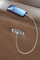 DeepWakes Power Reclining Loveseat with Console - Watson's 87 Furniture (Middlefield,OH)