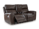 Crossplex Power Reclining Loveseat with Console - Watson's 87 Furniture (Middlefield,OH)