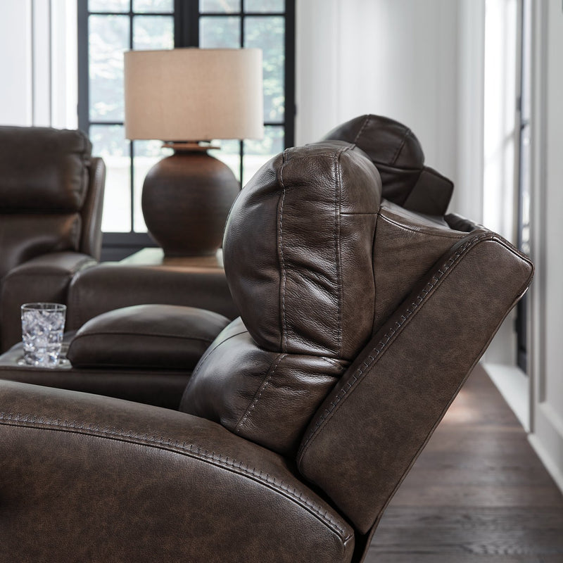 Crossplex Power Reclining Loveseat with Console - Watson's 87 Furniture (Middlefield,OH)