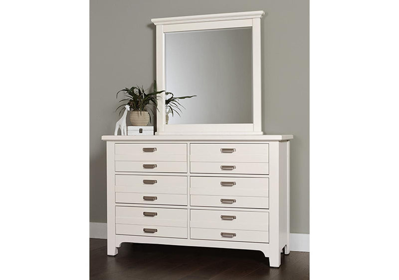 Vaughan-Bassett Bungalow Landscape Mirror in Lattice - Watson's 87 Furniture (Middlefield,OH)