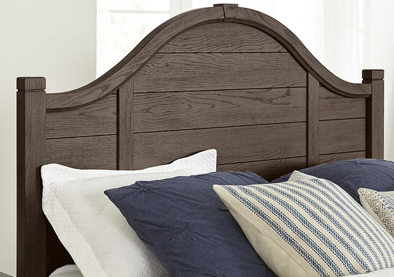 Vaughan-Bassett Bungalow Queen Arched Bed in Folkstone - Watson's 87 Furniture (Middlefield,OH)