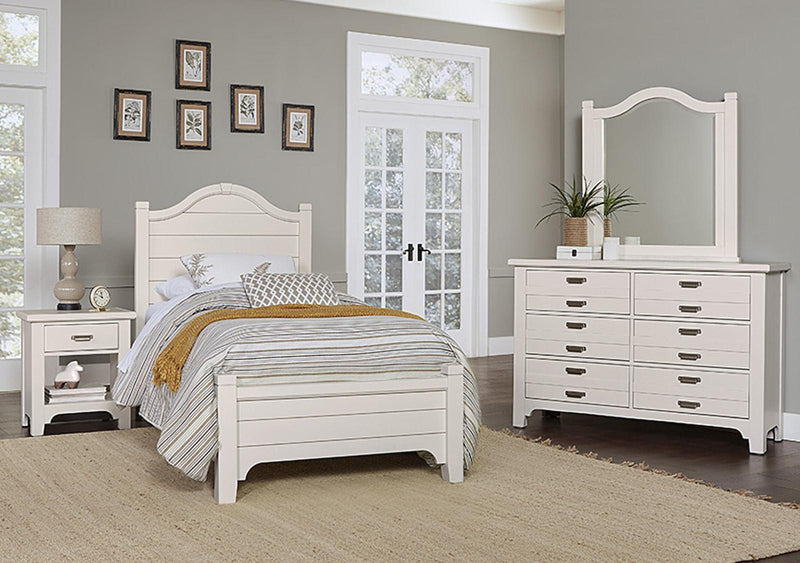 Vaughan-Bassett Bungalow Twin Arched Bed in Lattice - Watson's 87 Furniture (Middlefield,OH)