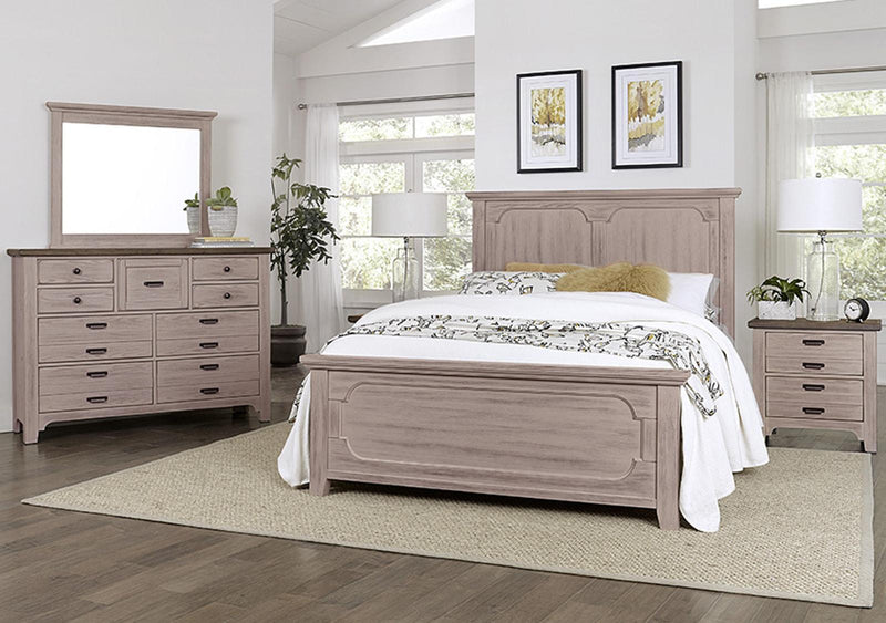 Vaughan-Bassett Bungalow King Mantel Panel Bed in Dover - Watson's 87 Furniture (Middlefield,OH)