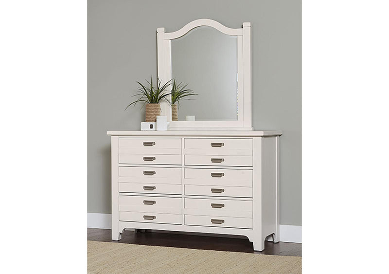 Vaughan-Bassett Bungalow Arch Mirror in Lattice - Watson's 87 Furniture (Middlefield,OH)