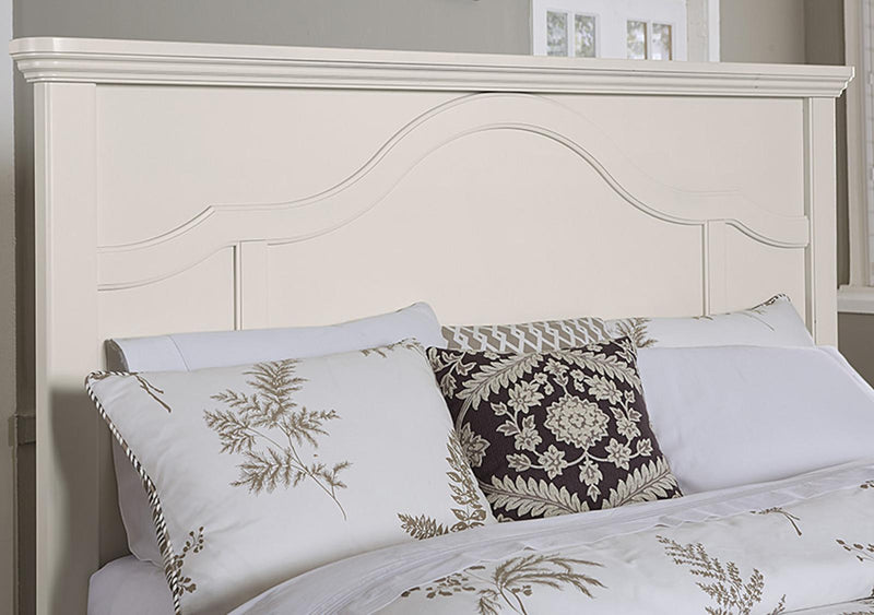 Vaughan-Bassett Bungalow Queen Mantel Panel Bed in Lattice - Watson's 87 Furniture (Middlefield,OH)