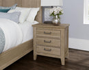 Vaughan-Bassett Passageways Deep Sand 3 Drawers Nightstand in Medium Brown - Watson's 87 Furniture (Middlefield,OH)