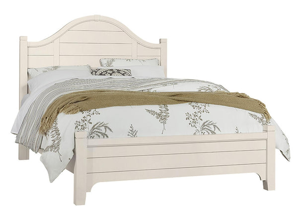Vaughan-Bassett Bungalow Queen Arched Bed in Lattice