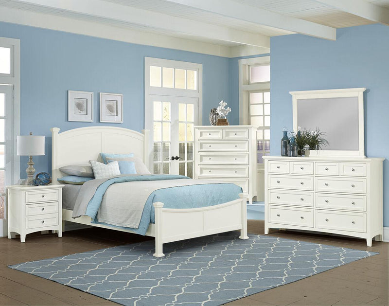 Vaughan-Bassett Bonanza King Poster Bed Bed in White - Watson's 87 Furniture (Middlefield,OH)