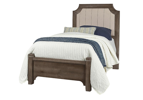 Vaughan-Bassett Bungalow Twin Upholstered Bed in Folkstone