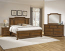 All-American Affinity Queen Mansion Bed in Antique Cherry - Watson's 87 Furniture (Middlefield,OH)