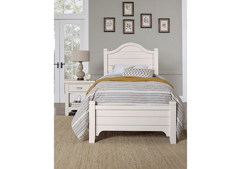 Vaughan-Bassett Bungalow Twin Arched Bed in Lattice - Watson's 87 Furniture (Middlefield,OH)