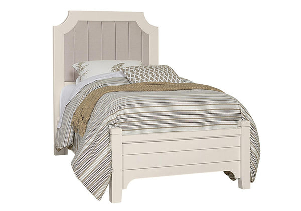 Vaughan-Bassett Bungalow Twin Upholstered Bed in Lattice
