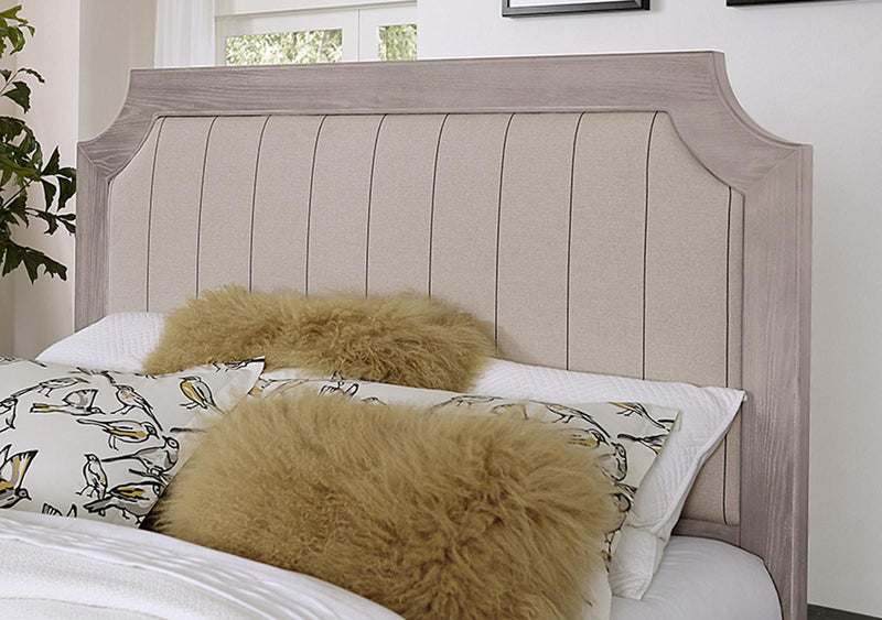 Vaughan-Bassett Bungalow Queen Upholstered Bed in Dover - Watson's 87 Furniture (Middlefield,OH)