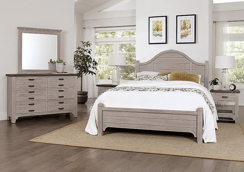 Vaughan-Bassett Bungalow King Arched Bed in Dover - Watson's 87 Furniture (Middlefield,OH)