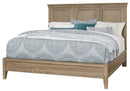 Vaughan-Bassett Passageways Deep Sand Queen Mansion Bed with Low Profile Footboard in Medium Brown