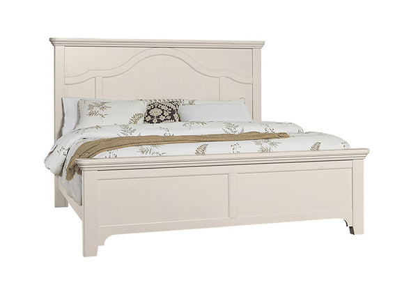 Vaughan-Bassett Bungalow Queen Mantel Panel Bed in Lattice