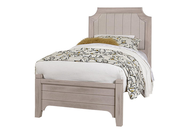 Vaughan-Bassett Bungalow Twin Upholstered Bed in Dover
