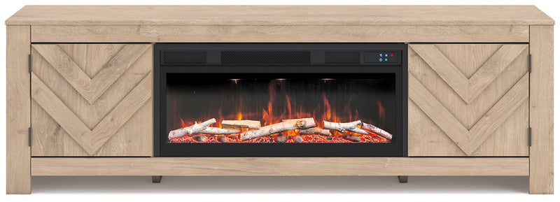 Cayboni 71" TV Stand with Electric Fireplace - Watson's 87 Furniture (Middlefield,OH)