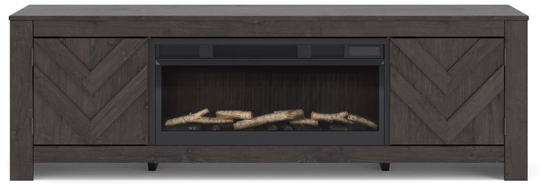 Cayboni 71" TV Stand with Electric Fireplace - Watson's 87 Furniture (Middlefield,OH)