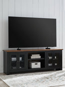 Wildenauer 76" TV Stand with Electric Fireplace - Watson's 87 Furniture (Middlefield,OH)