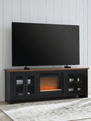 Wildenauer 76" TV Stand with Electric Fireplace - Watson's 87 Furniture (Middlefield,OH)