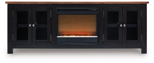 Wildenauer 76" TV Stand with Electric Fireplace - Watson's 87 Furniture (Middlefield,OH)