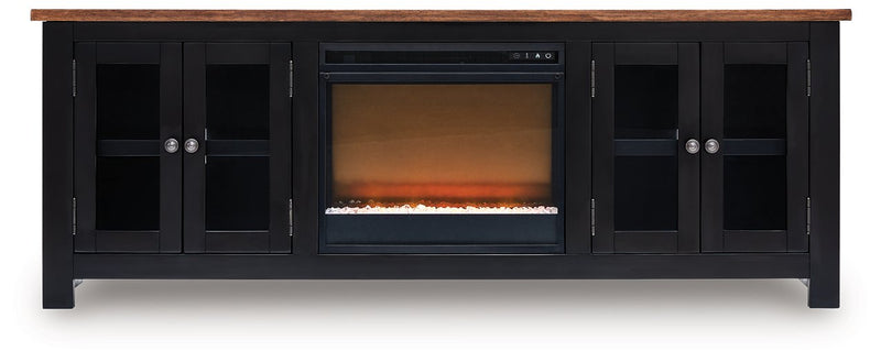 Wildenauer 76" TV Stand with Electric Fireplace - Watson's 87 Furniture (Middlefield,OH)