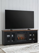 Wildenauer 76" TV Stand with Electric Fireplace - Watson's 87 Furniture (Middlefield,OH)