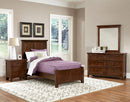Vaughan-Bassett Bonanza Twin Mansion Bed Bed in Cherry - Watson's 87 Furniture (Middlefield,OH)