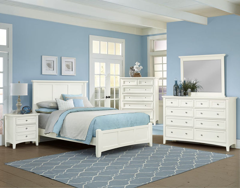 Vaughan-Basset Bonanza 2-Drawer Nightstand in White - Watson's 87 Furniture (Middlefield,OH)