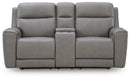 5Z-Comfort Power Reclining Loveseat with Console