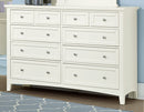 Vaughan-Basset Bonanza 8-Drawer Triple Dresser in White image