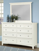 Vaughan-Basset Bonanza 8-Drawer Triple Dresser in White - Watson's 87 Furniture (Middlefield,OH)
