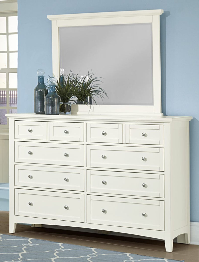 Vaughan-Basset Bonanza Landscape Mirror in White - Watson's 87 Furniture (Middlefield,OH)