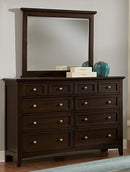 Vaughan-Basset Bonanza 8-Drawer Triple Dresser in Merlot - Watson's 87 Furniture (Middlefield,OH)
